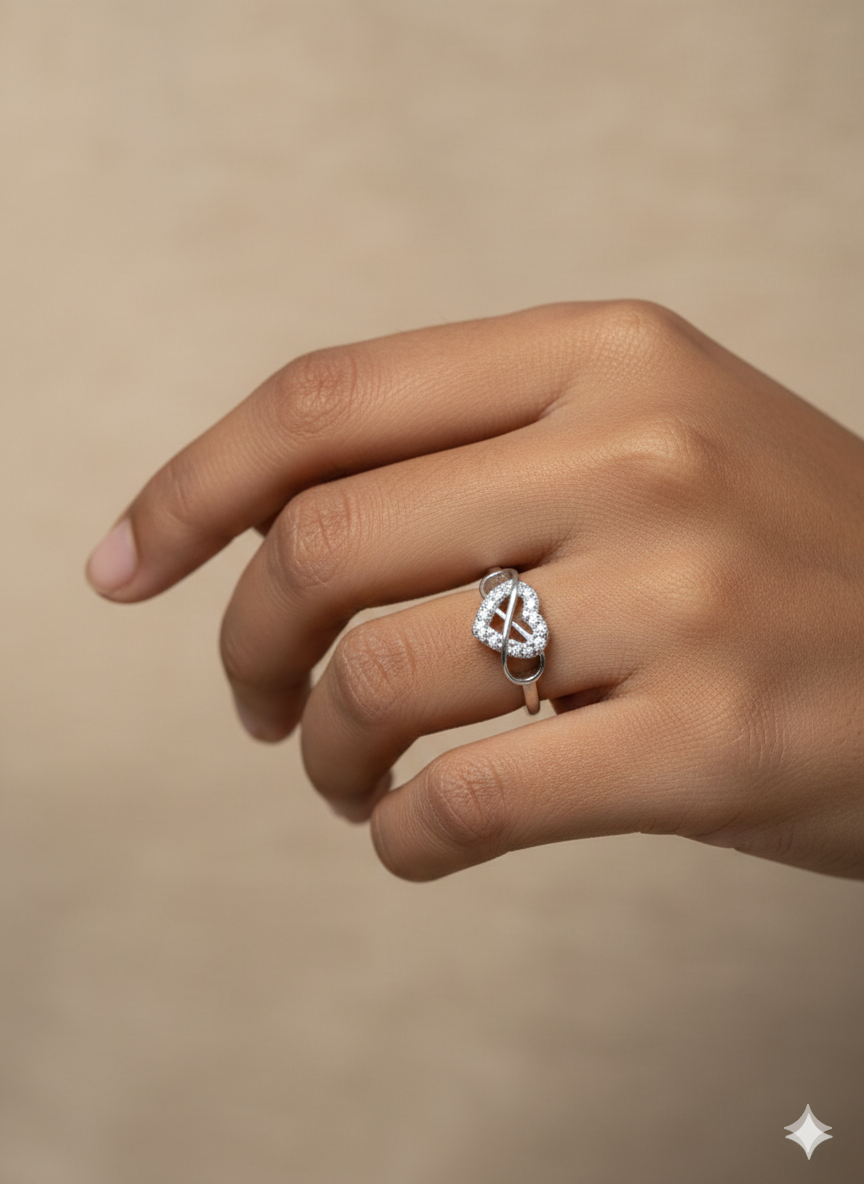Gold Floral Vine Wrap Ring - Marquise Crystal Leaf Statement Band | SILVROSE