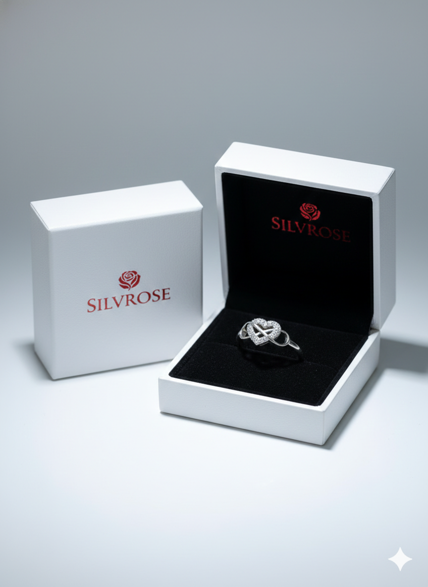Gold Floral Vine Wrap Ring - Marquise Crystal Leaf Statement Band | SILVROSE