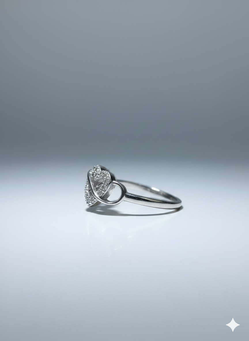 Gold Floral Vine Wrap Ring - Marquise Crystal Leaf Statement Band | SILVROSE