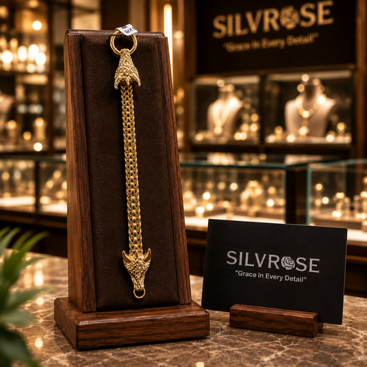 Luxury Gold Bull Bracelet with Gift Box | Silvrose